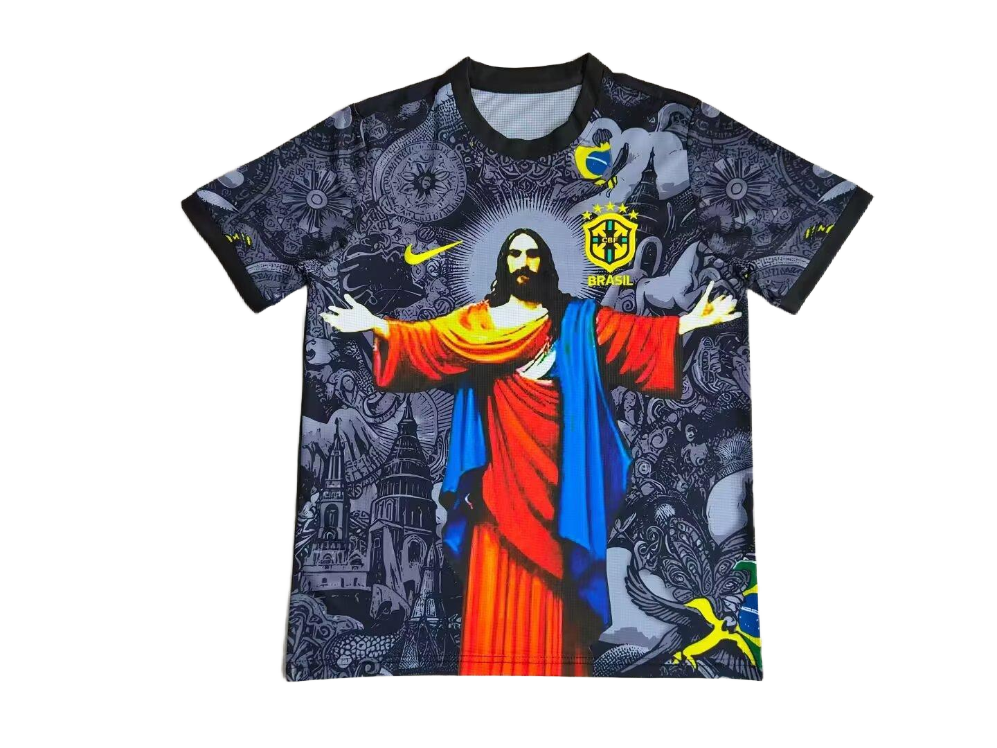 Brazil 2025 Jesus Grey/Black Limited Edition Fan Version Jersey