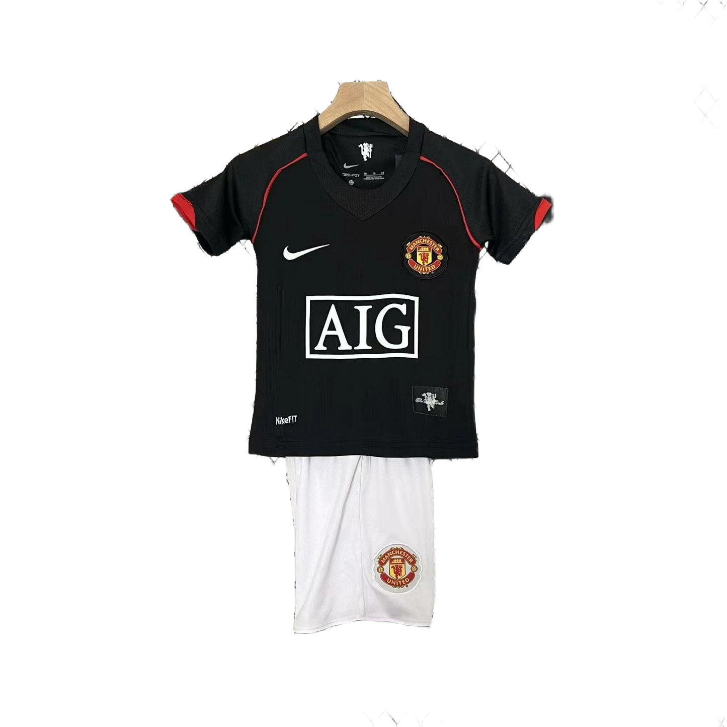 Manchester United 2007-08 Away Kids Kit - Retro