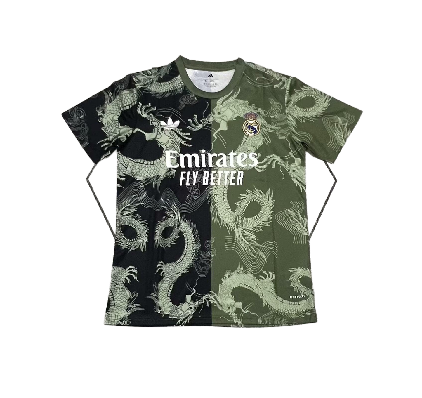 Real Madrid Limited Edition Black/Green Dragon Jersey - Fan Version