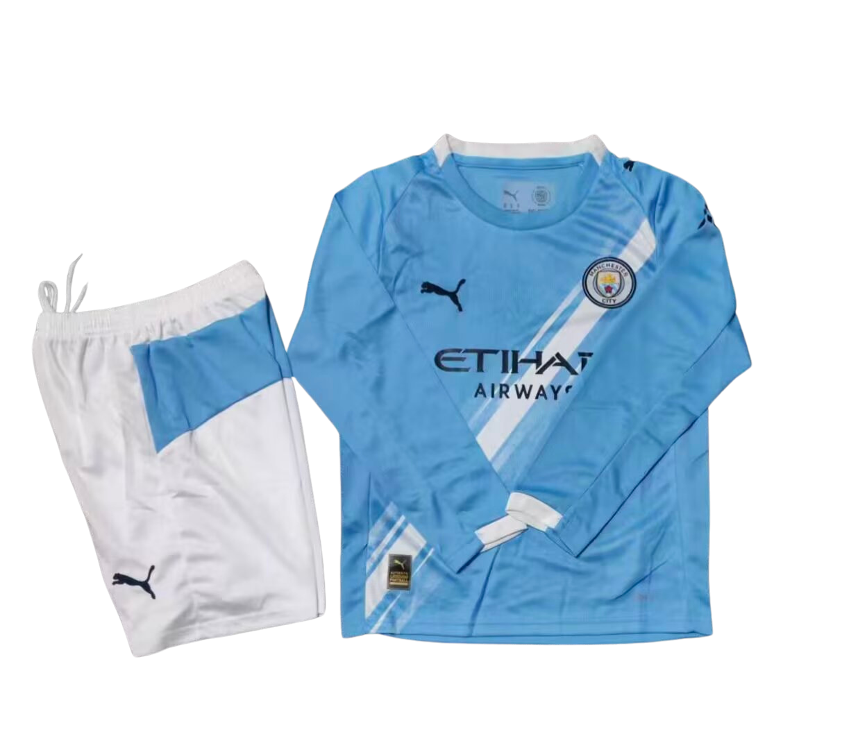 2025/26 Manchester City Home LS Kids Kit