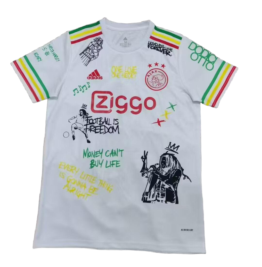 *NEW* 2025 Ajax Bob Marley White Jersey - Fan Version
