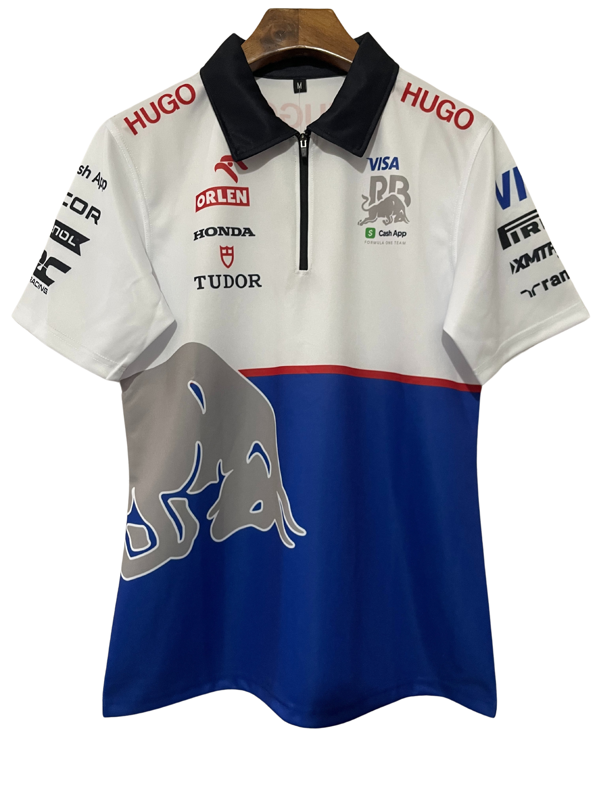 Red Bull 2025 White/Blue Silver Bull Polo