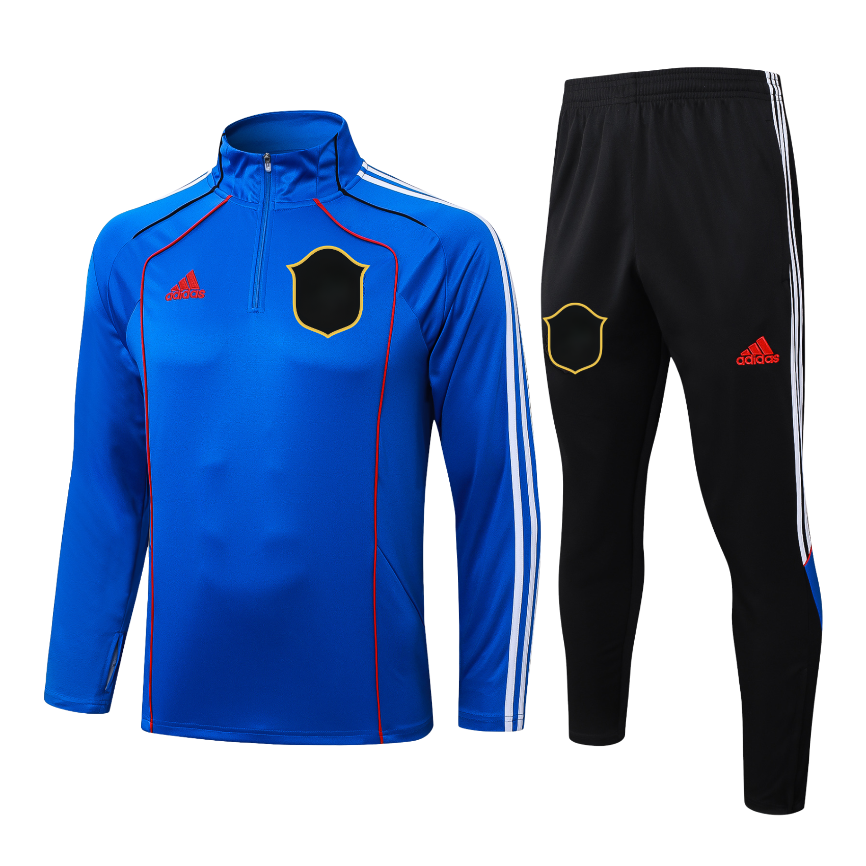 2025/26 Manchester Red Army Tracksuit 1/2 Zip Prematch Blue