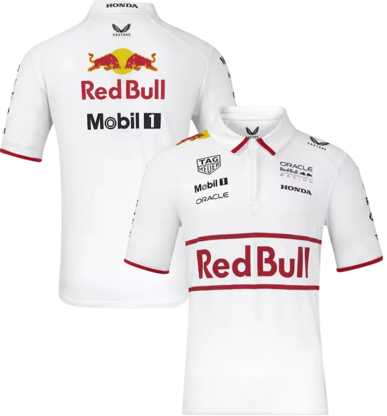 Red Bull 2025 White Polo