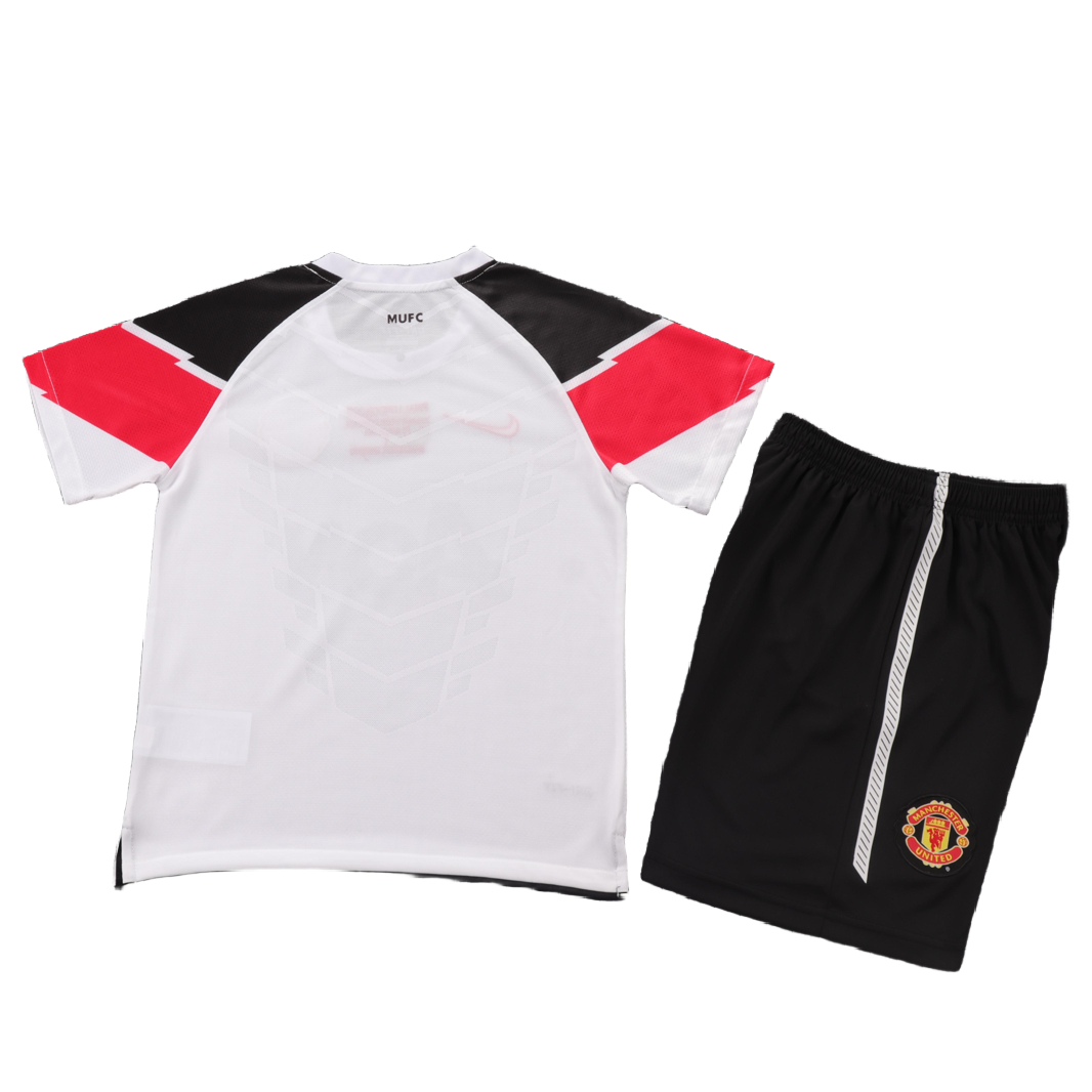 Manchester United 2011 Champions League Final Kids Retro Kit