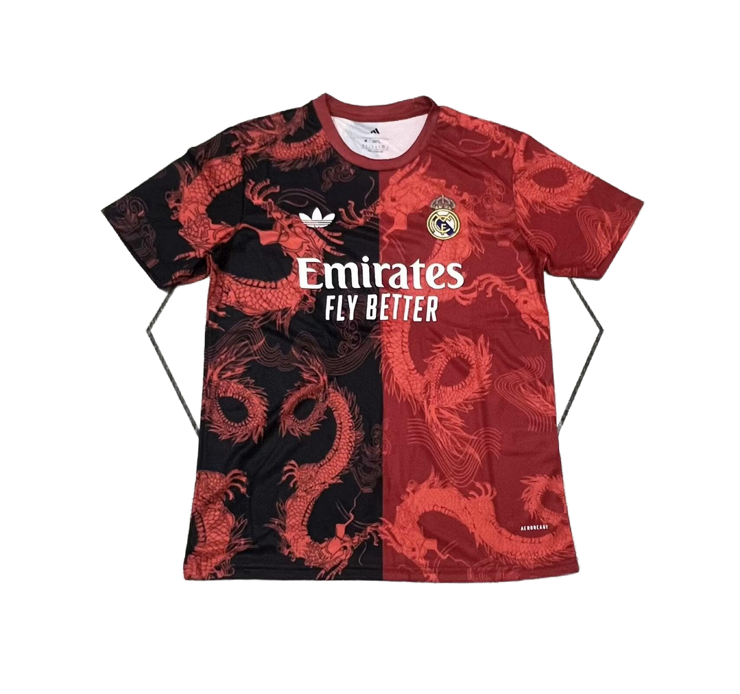 Real Madrid Limited Edition Black/Red Dragon Jersey - Fan Version