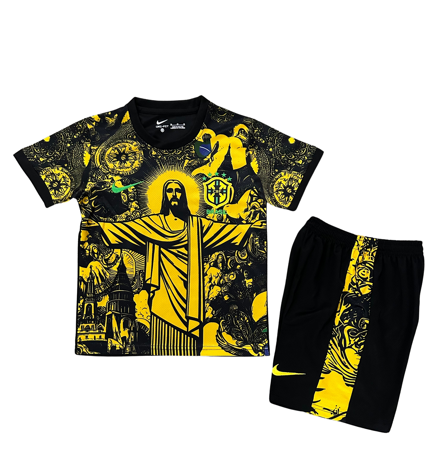 *NEW* 2025/26 Brazil Black/Yellow Jesus Limited Edition Kids Kit