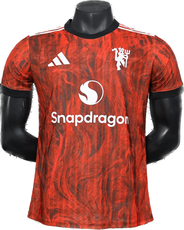 2024/25 Manchester United Red/Black Jersey - Player Version
