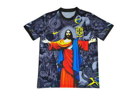 Brazil 2025 Jesus Grey/Black Limited Edition Fan Version Jersey