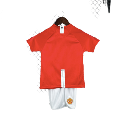 Manchester United 2007-08 Home Kids Kit - Retro