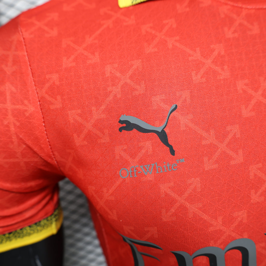 AC Milan x OffWhite 2024/25 Fourth Red Jersey [Player]