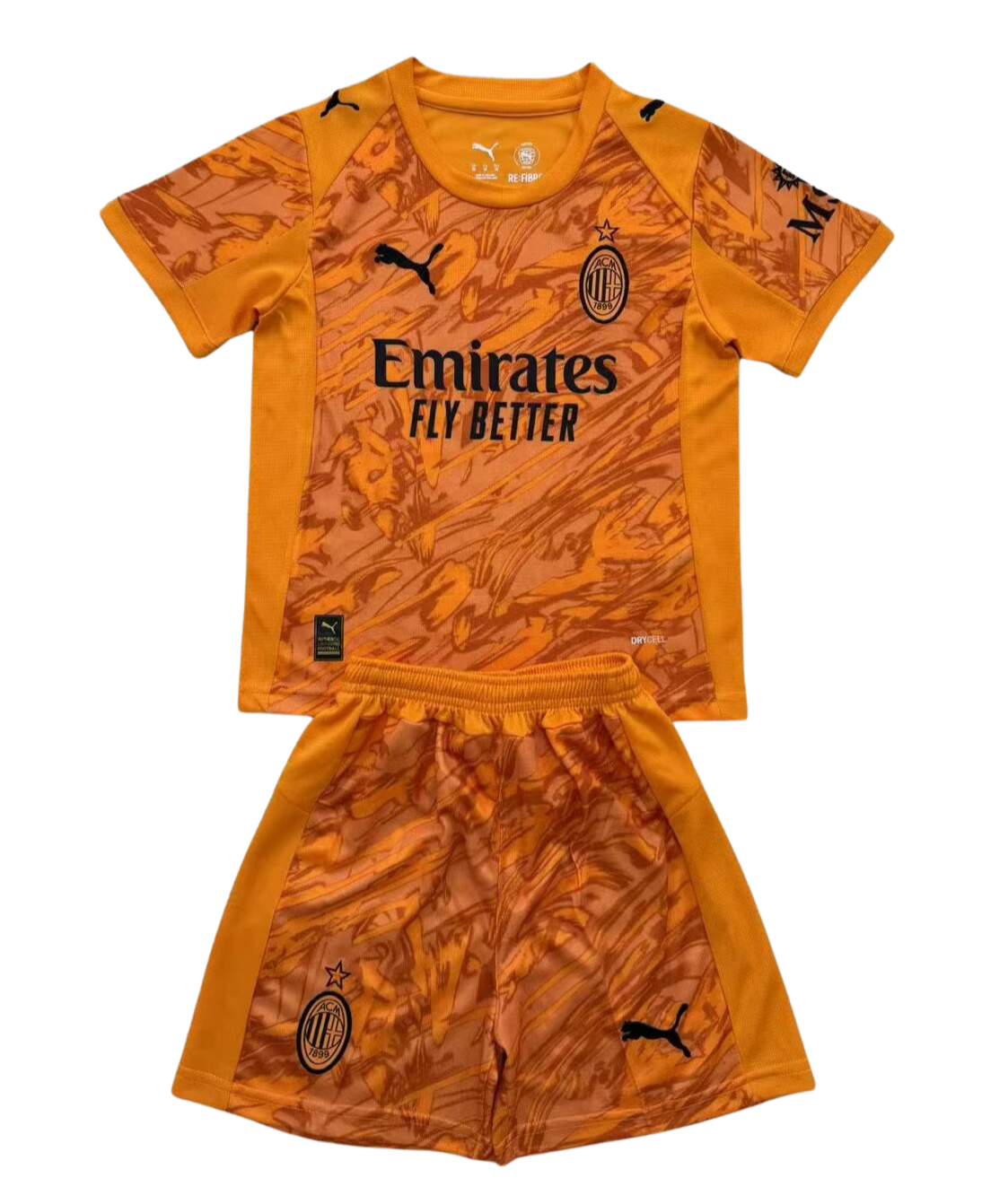 2025/26 AC Milan Goalkeeper Orange Kit [Kids]