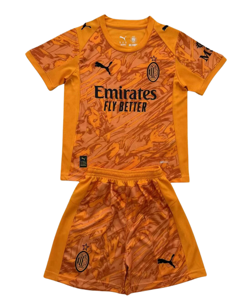 2025/26 AC Milan Goalkeeper Orange Kit [Kids]
