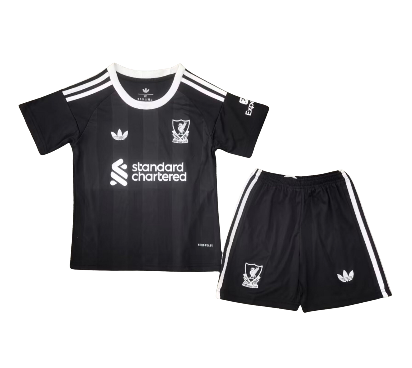 *NEW* 2025/26 Liverpool Black Goalkeepers Kids Kit [Leaked]