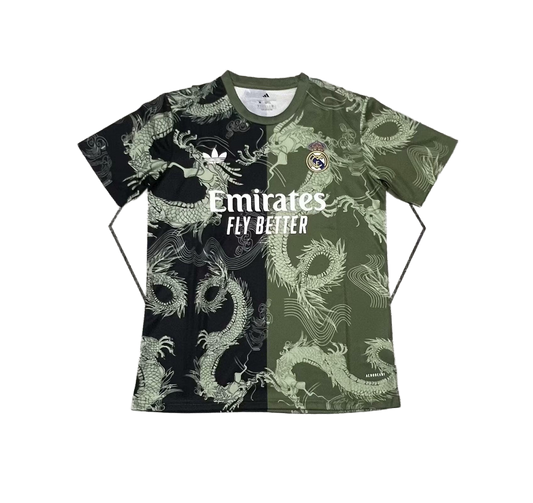 Real Madrid Limited Edition Black/Green Dragon Jersey - Fan Version