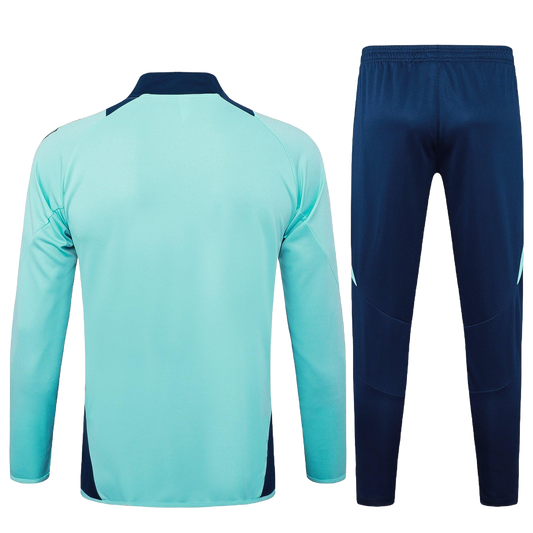 2024/25 Manchester United Presentation Aqua /Navy Adults Tracksuit