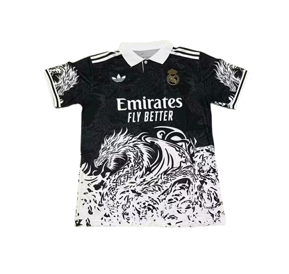 Real Madrid Limited Edition Black/White Dragon Jersey - Fan Version