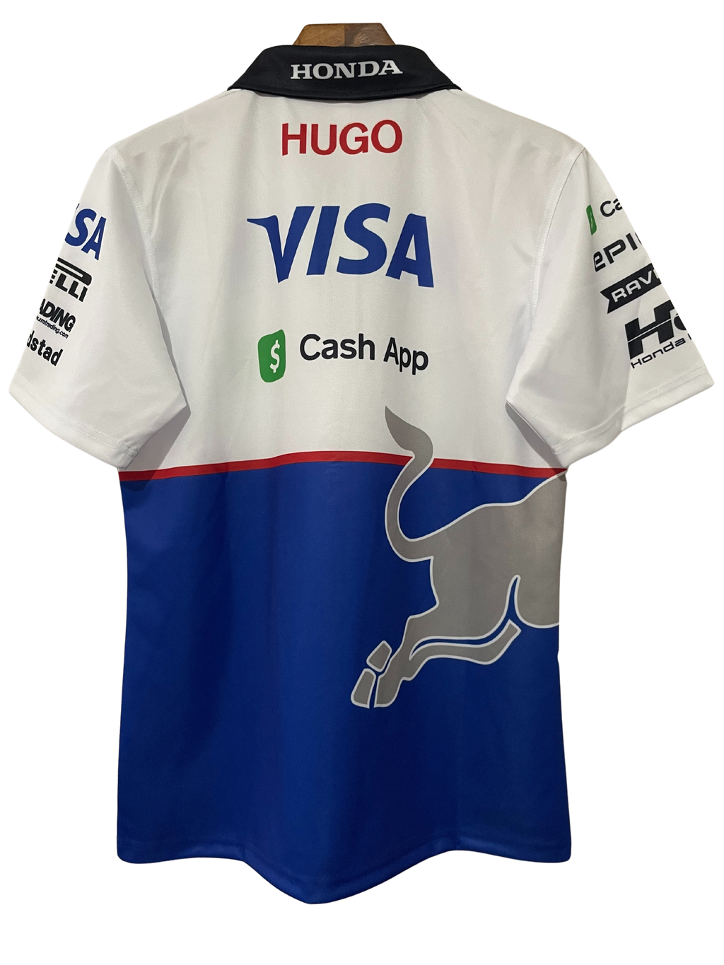Red Bull 2025 White/Blue Silver Bull Polo