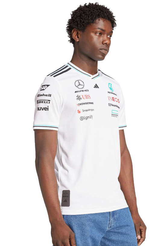 Mercedes 2025 White Jersey