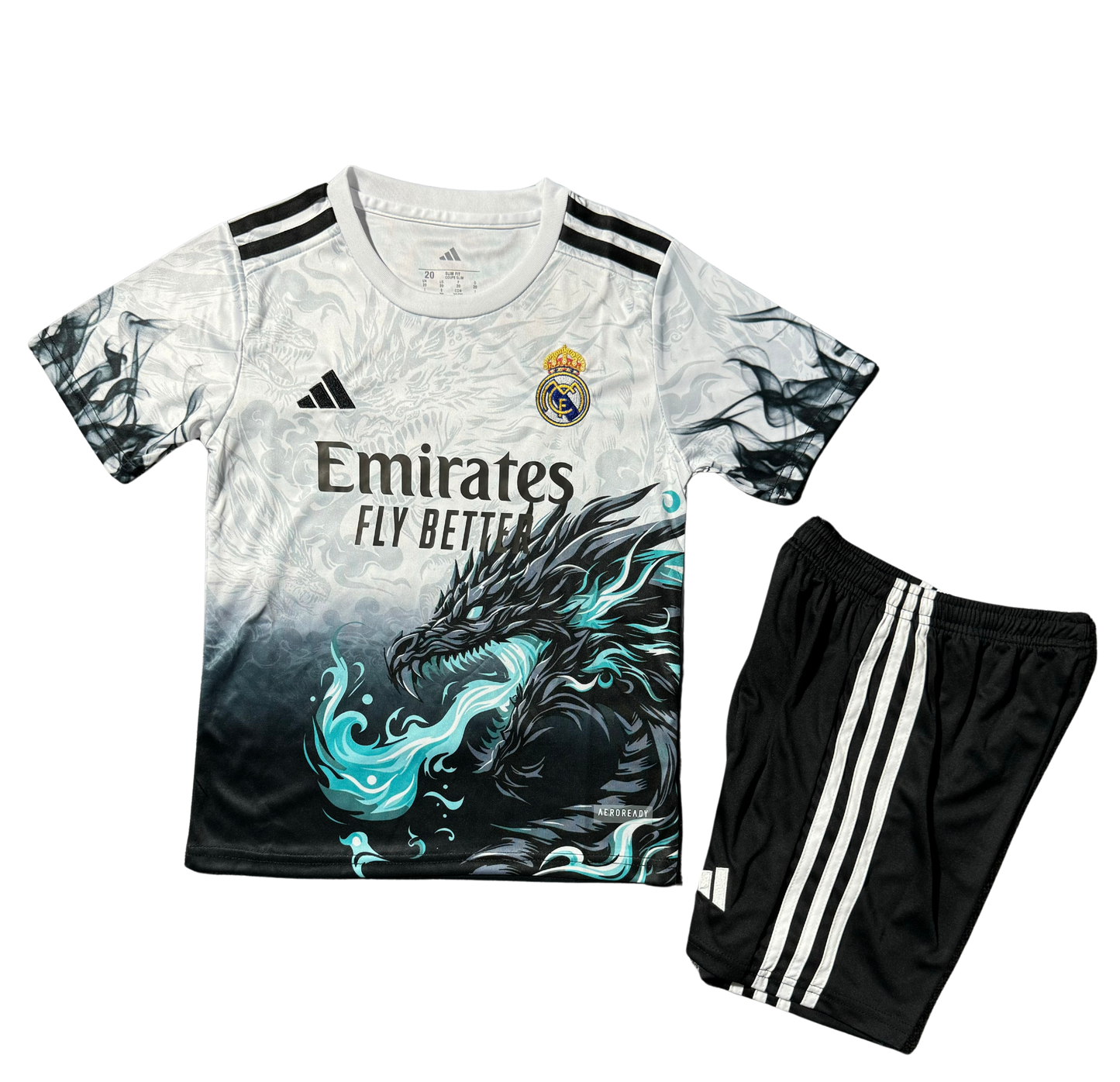 *NEW* 2025/26 Real Madrid White Dragon Limited Edition Kids Kit