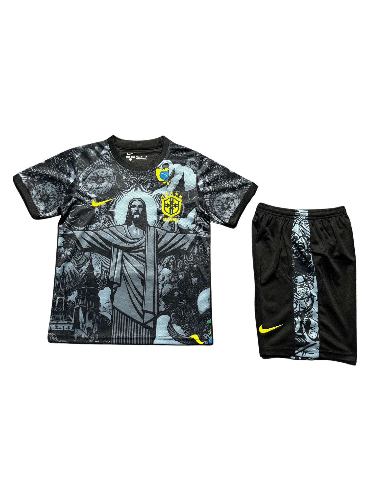 *NEW* 2025/26 Brazil Black/Blue Jesus Limited Edition Kids Kit