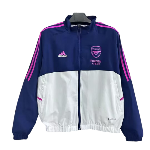 2025/26 Arsenal Tracksuit Jacket Blue/White/Pink [Adults]