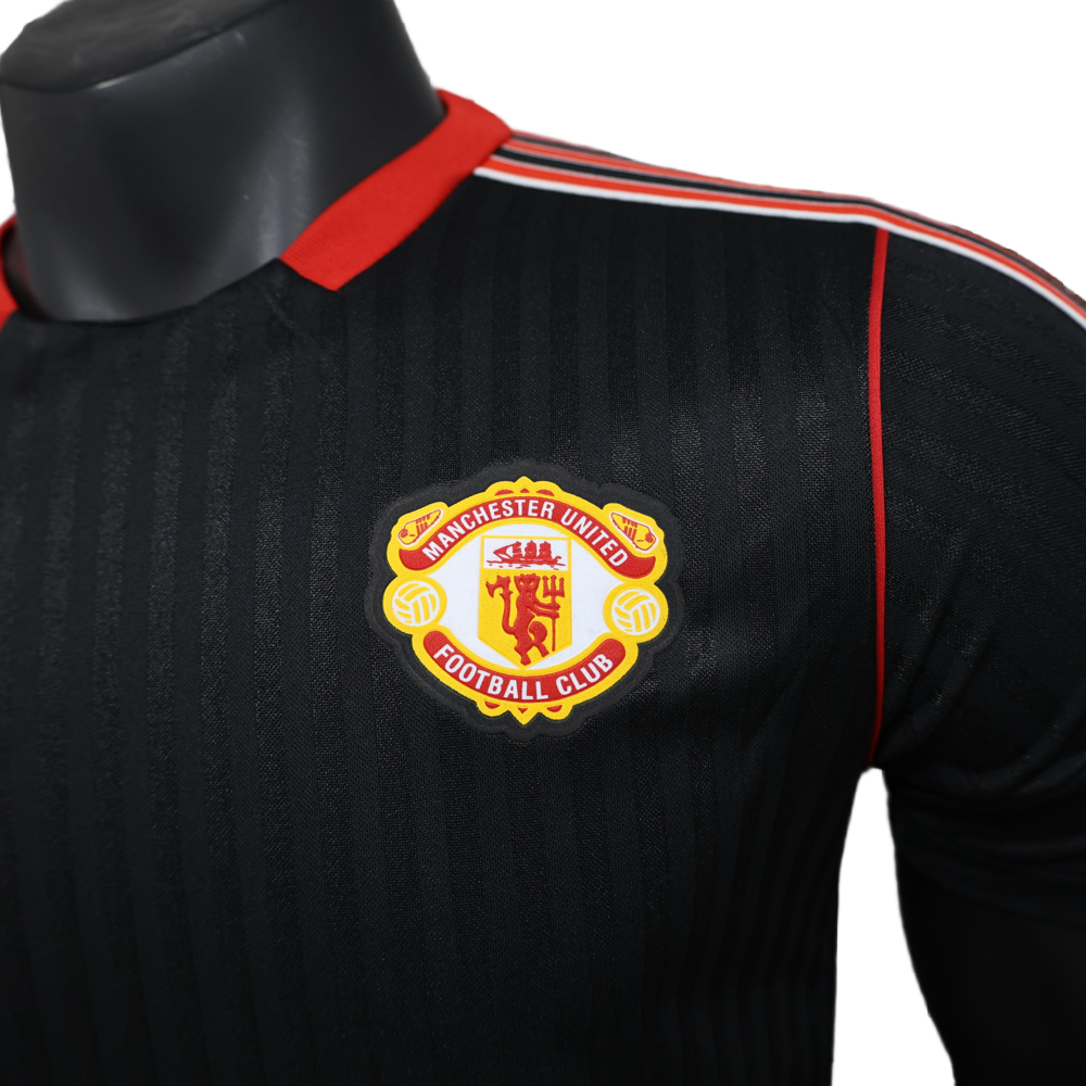 2025 Manchester United Terrace Icons Black Jersey - Player Version