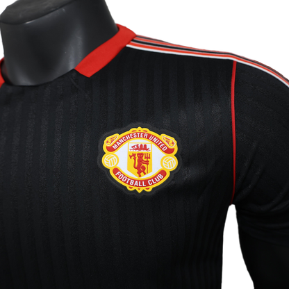 2025 Manchester United Terrace Icons Black Jersey - Player Version
