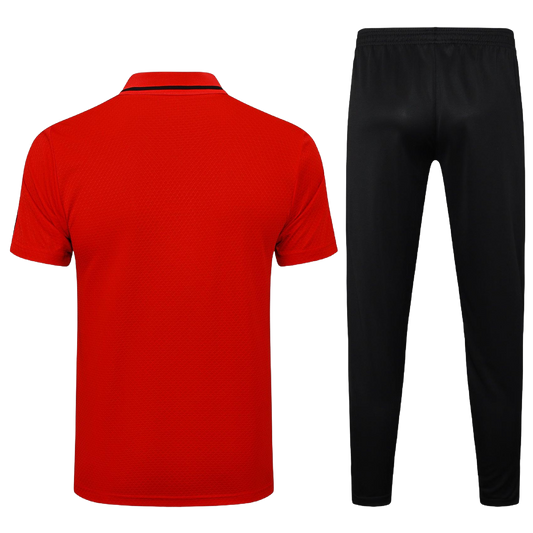 *NEW* 2025/26 Manchester United Terrace Icon Red Polo & Black Joggers