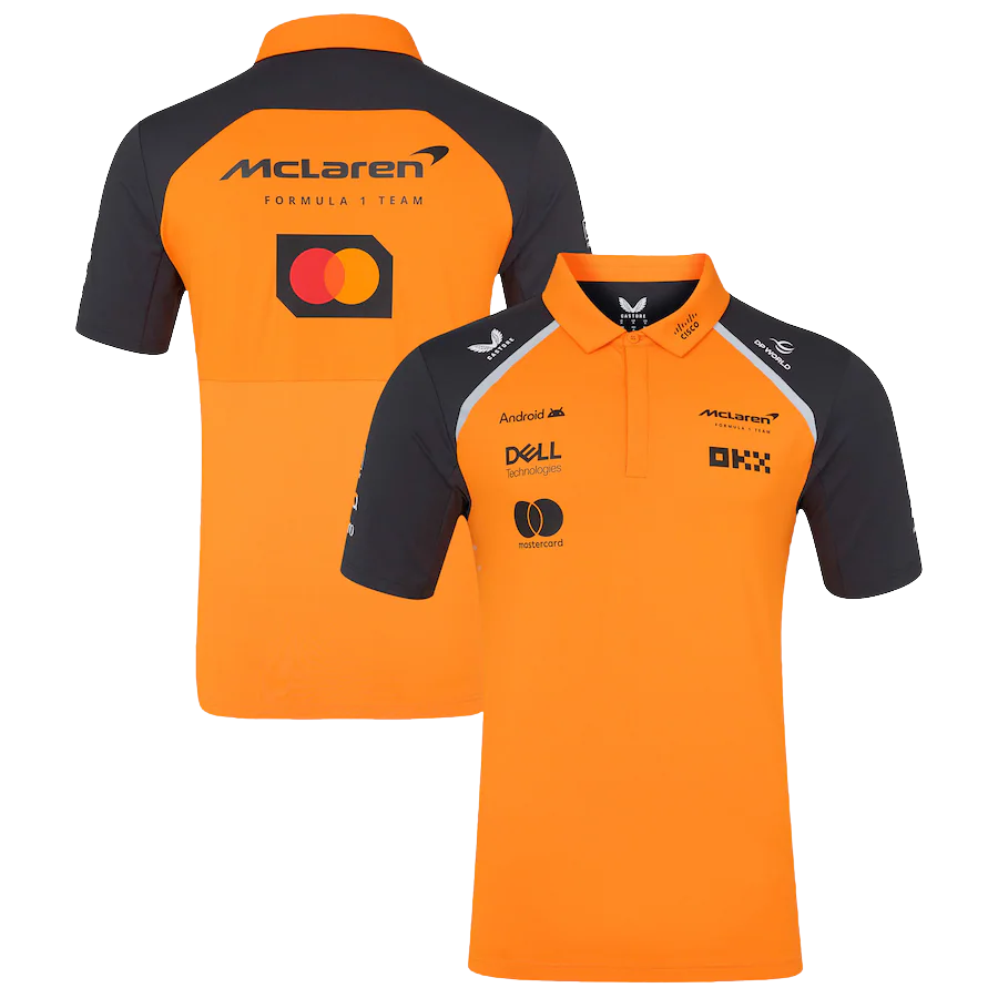 McLaren 2025 Orange/Blue Polo