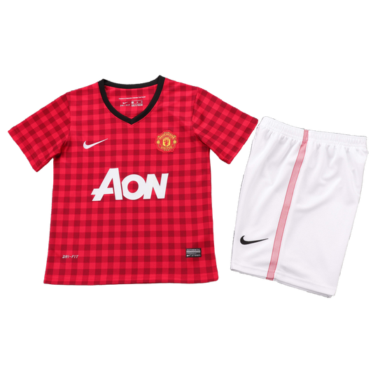 Manchester United 2012-13 Home Kids Retro Kit