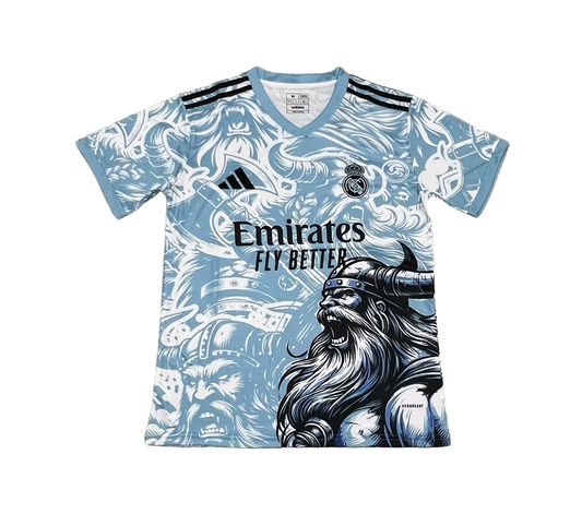 *NEW* Real Madrid Limited Edition Blue Viking Jersey - Fan Version