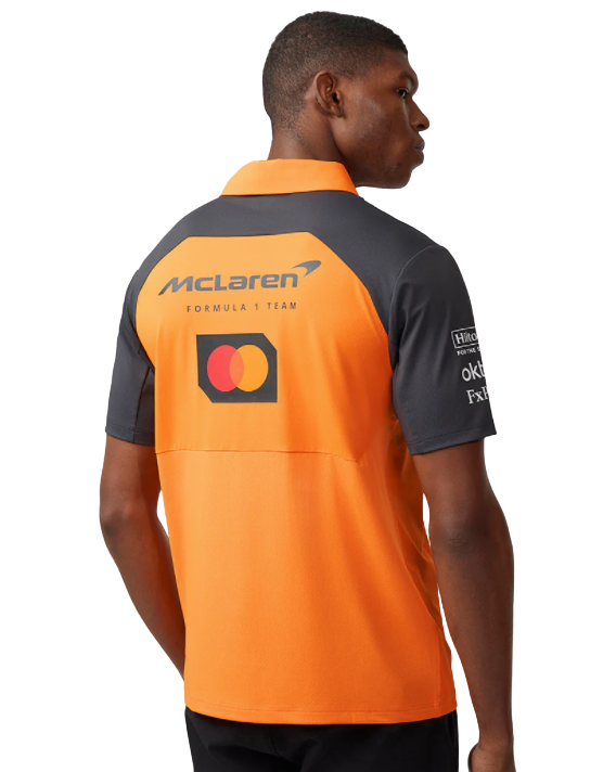 McLaren 2025 Orange/Blue Polo