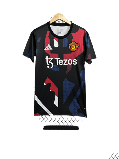 2024/25 Manchester United Prematch Black Jersey - Fan Version
