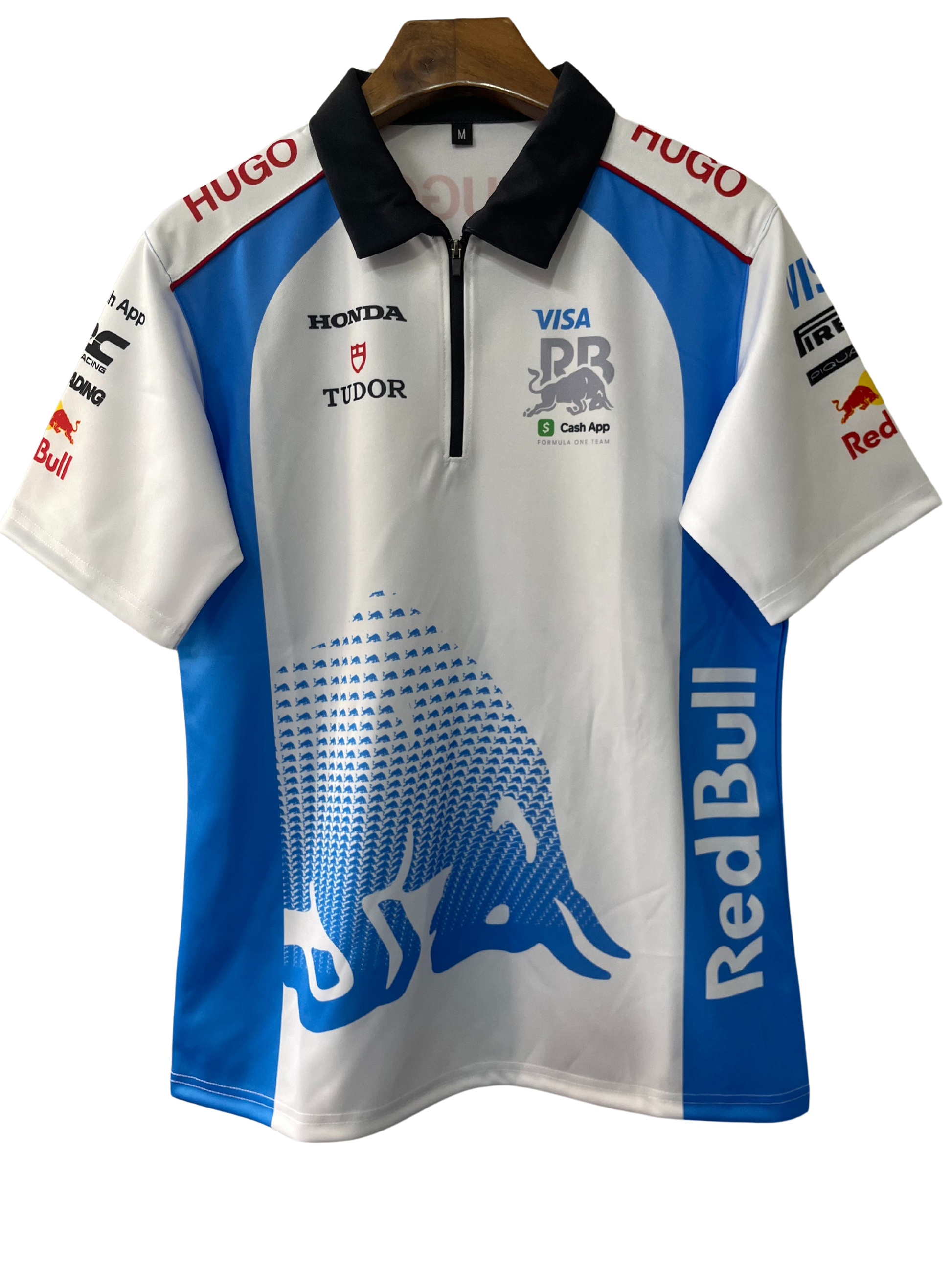 Red Bull 2025 White/Blue Polo