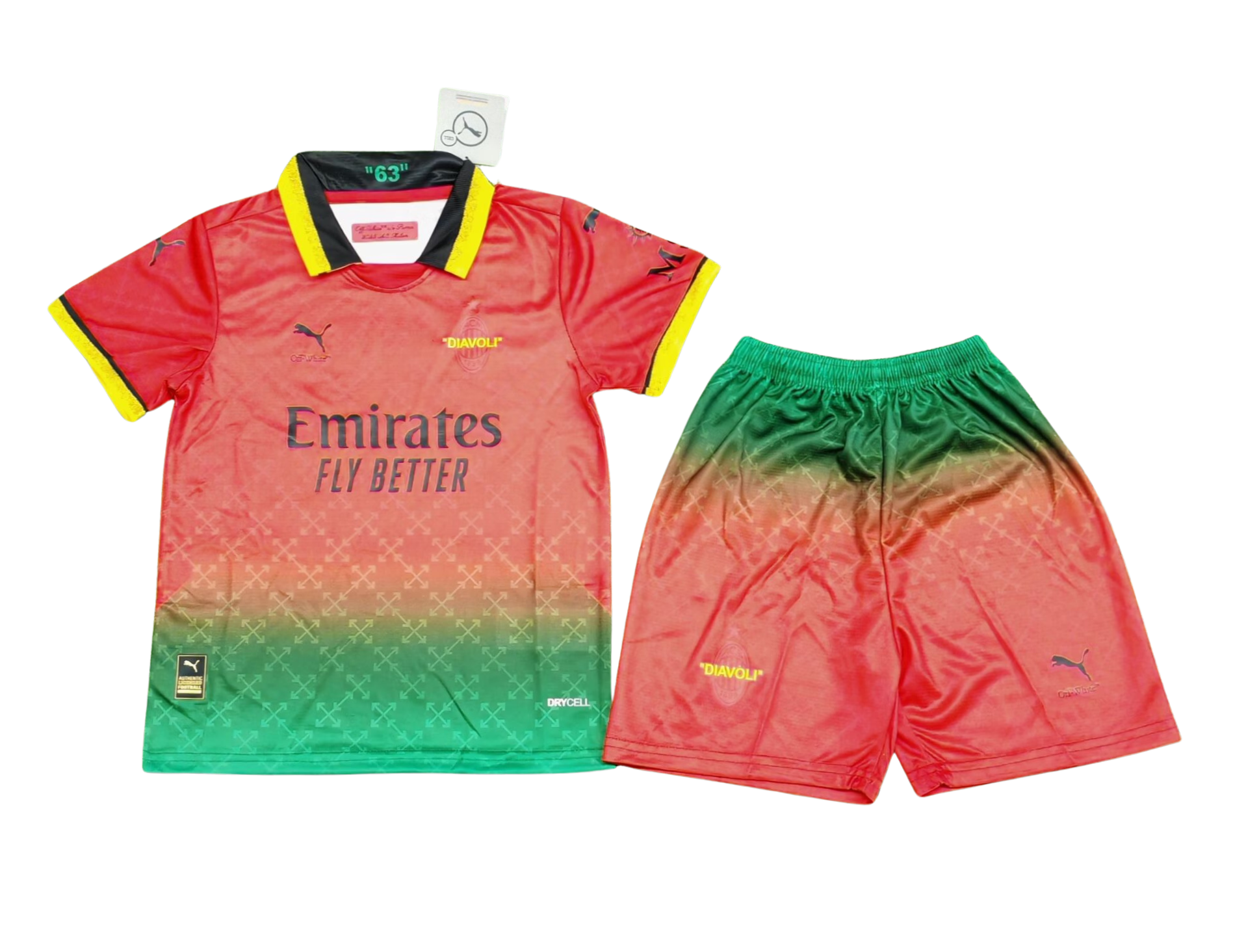 2025/26 AC Milan x OW Red & Green [Kids]