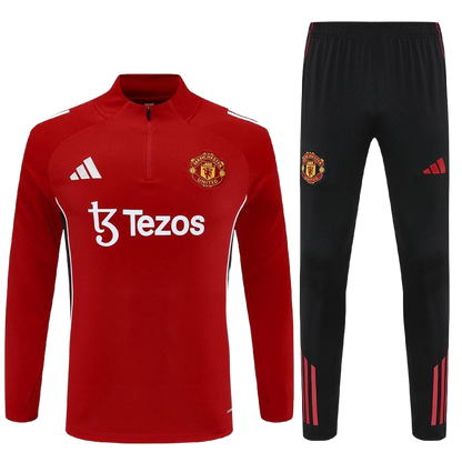 *NEW* 2025/26 Manchester United Red/Black Adults Tracksuit