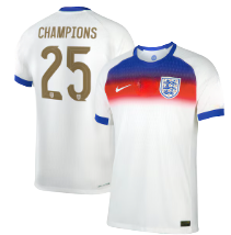 England Lionesses 2025 Champions Home Jersey - Inc Printing [Fan]