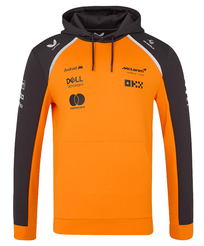 McLaren 2025 Orange/Blue Hooded Jumper