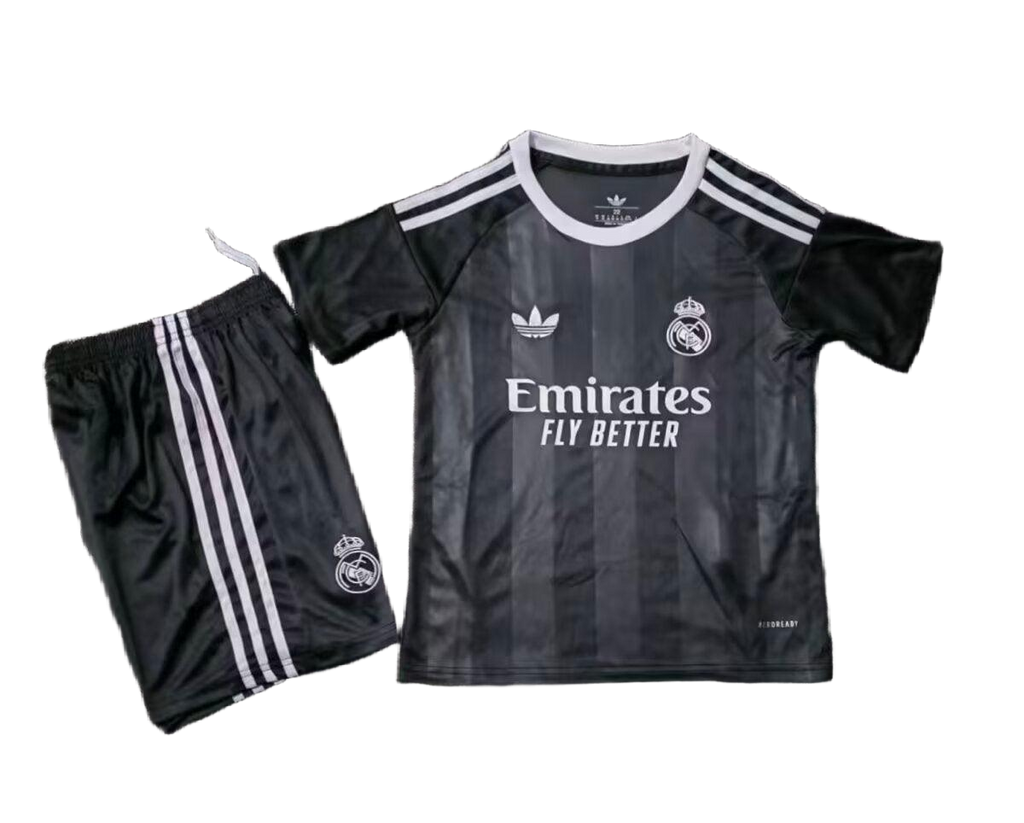 2025/26 Real Madrid Goalkeeper Black Kit [Kids]