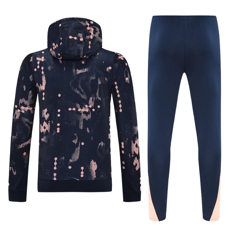 2025/26 Chelsea Hooded Blue / Peach Tracksuit [Adults]