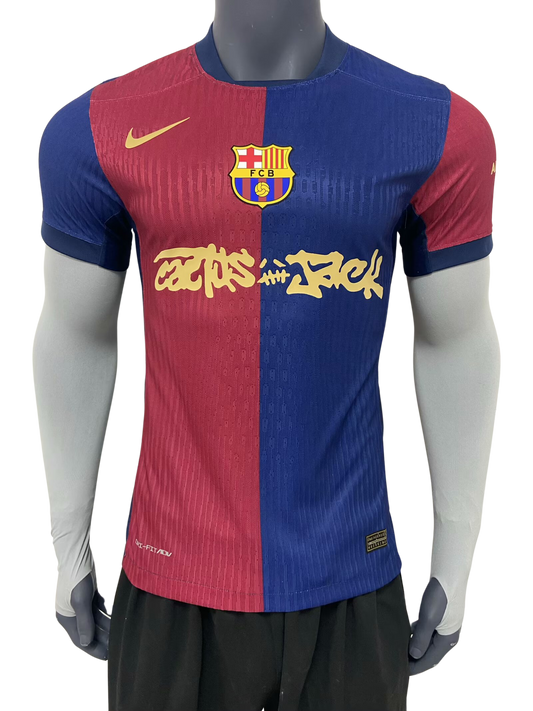 *NEW* 2024/25 Barcelona x Cactus Jack Home Limited Edition Player Version Jersey