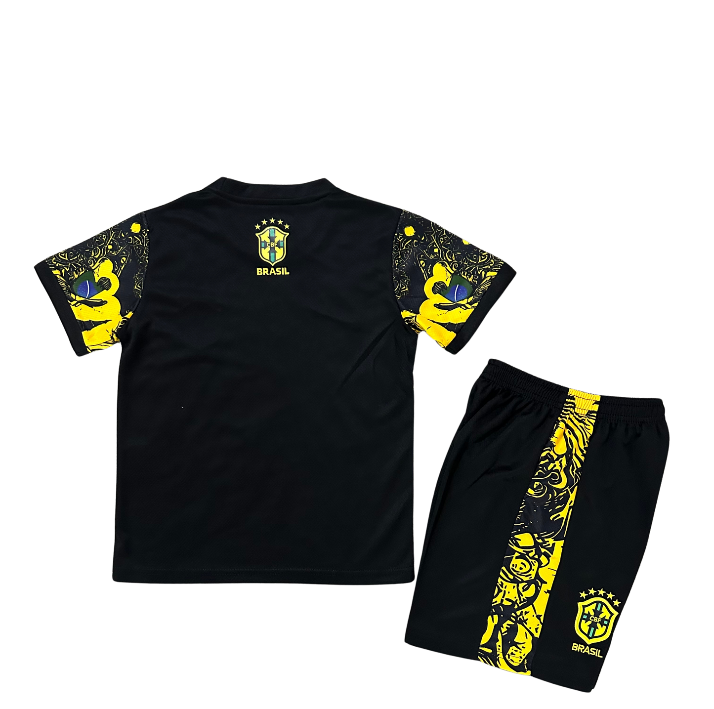 *NEW* 2025/26 Brazil Black/Yellow Jesus Limited Edition Kids Kit