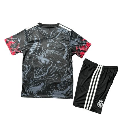 *NEW* 2025/26 Real Madrid Black/Red Dragon Limited Edition Kids Kit