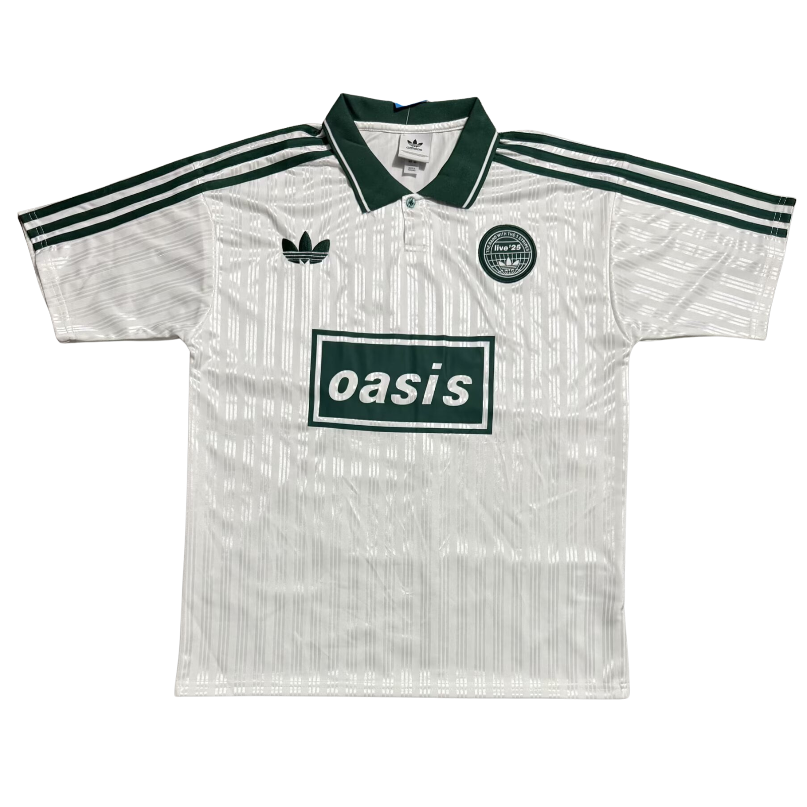 Adidas Original x Oasis White/Green Jersey [Fan]
