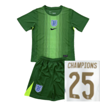 2025/26 England Euro25 Champions GK Kit [Kids] - Inc Printing
