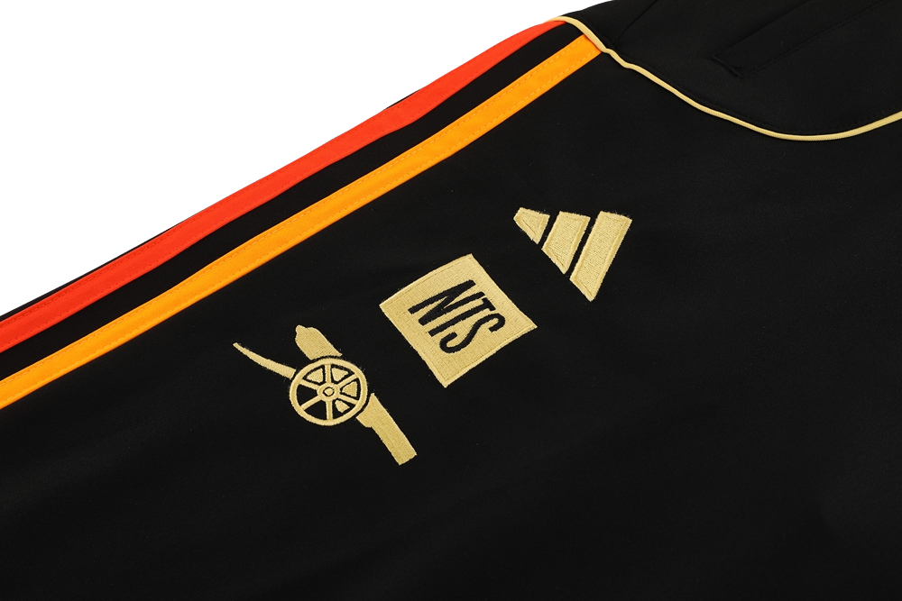2025/26 Arsenal Tracksuit Black/Orange [Adults]