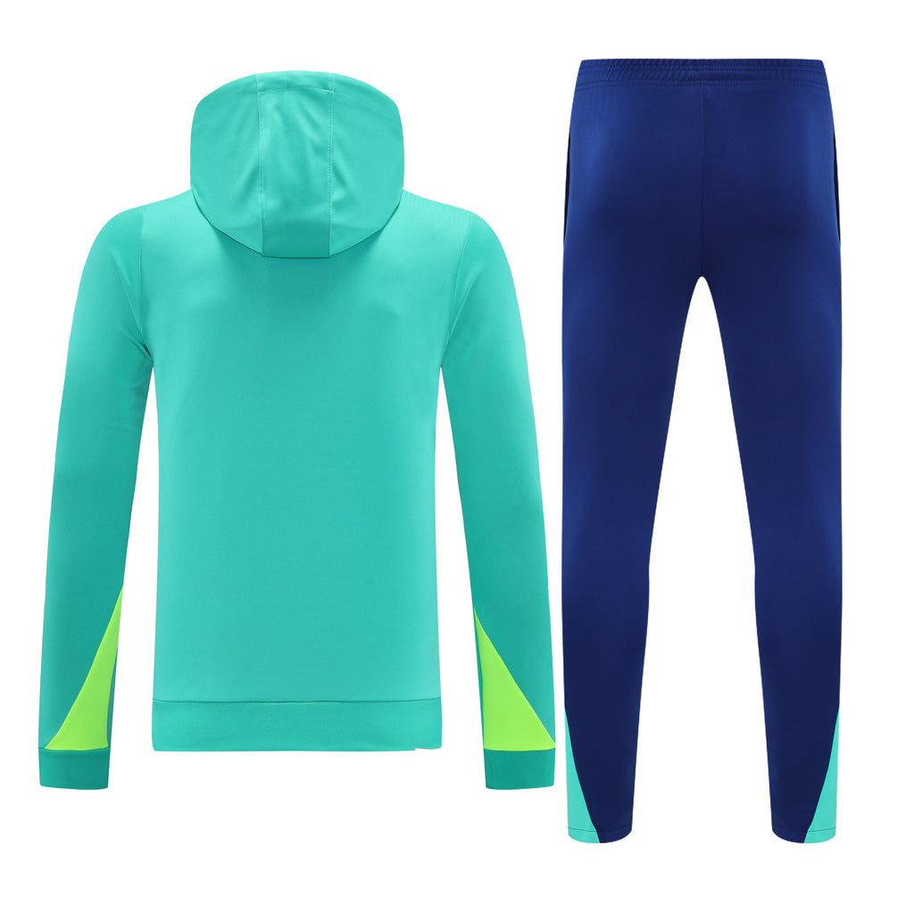 2025/26 Brazil Hooded Aqua Tracksuit [Adults]
