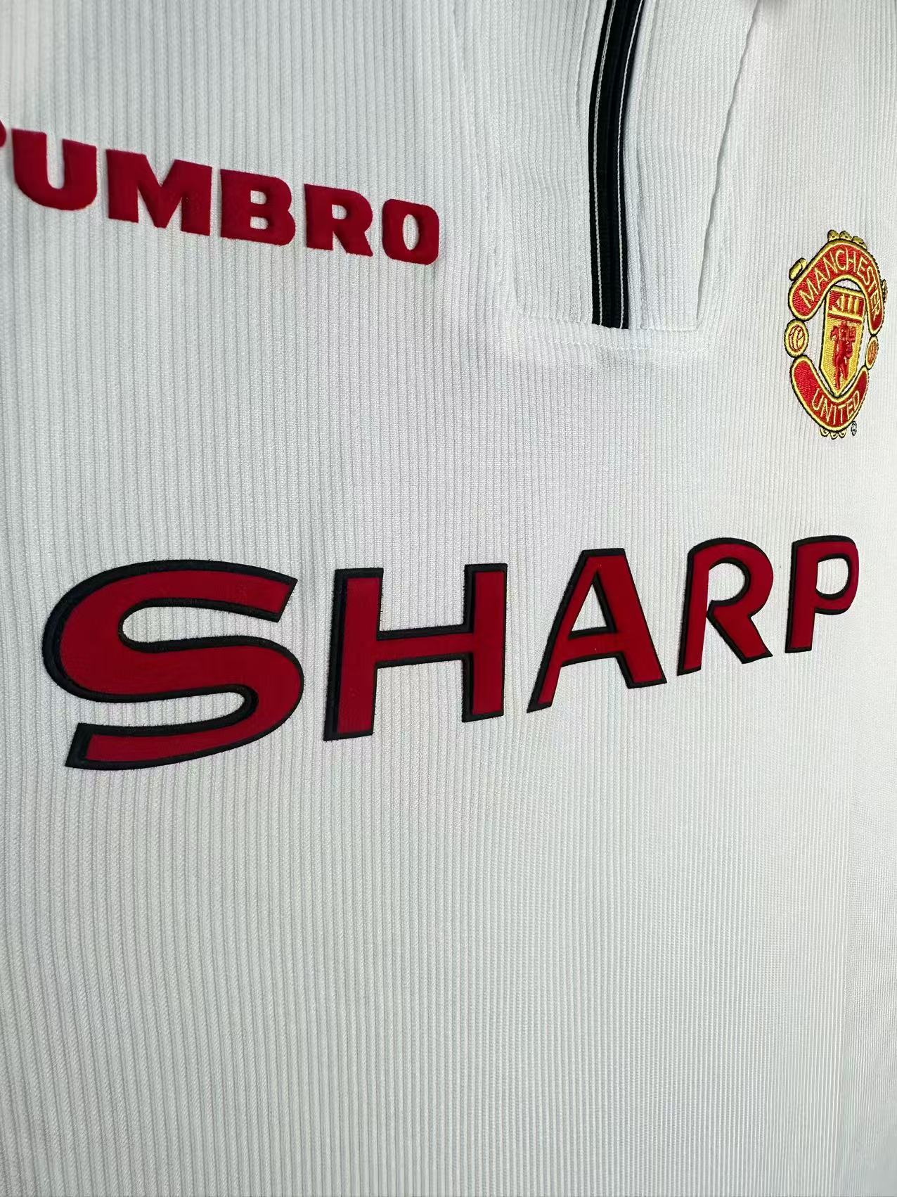 Manchester United 1998/99 White Jersey - RETRO