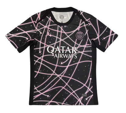 PSG 2025/26 Pre-Match Black Fan Version Jersey